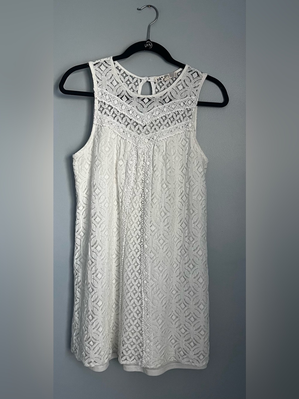 Jolt White Lace Sleeveless Mini Dress SZ Medium/Small